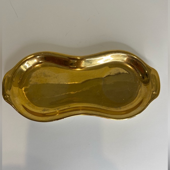 Vtg Crown Devon Porcelain Set of Mini Gold Cream, Sugar and Matching Tray China - Picture 4 of 14